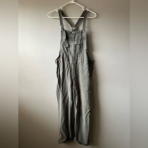 Aerie Twill Overalls Jumpsuit - Hunter/forest green